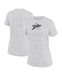 Nike women's White Tampa Bay Rays Authentic Collection Velocity Performance T-Shirt