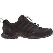 Мужская спортивная обувь для треккинга Мужские кроссовки спортивные треккинговые черные текстильные низкие демисезонные Adidas Terrex Swift R2 Shoes Black