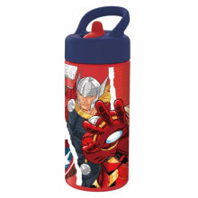 Бутылки для напитков бутылка с водой The Avengers Infinity Красный Чёрный (410 ml)