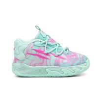 Puma Mb.03 Miami Basketball Toddler Girls Blue, Pink Sneakers Casual Shoes 3107