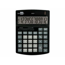 Calculator Liderpapel XF27 Black Plastic