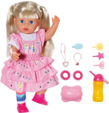 Куклы классические Кукла Zapf Младшая сестра  Бэби борн, с аксессуарами, 38 см