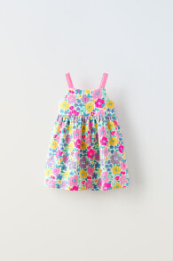 Printed dress with bow