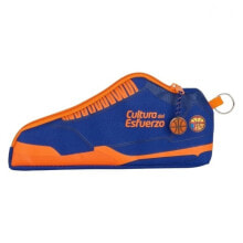 Школьные пеналы несессер Valencia Basket Синий Оранжевый