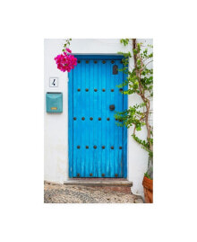 Trademark Global philippe Hugonnard Made in Spain Blue Front Door in Mijas Canvas Art - 15.5