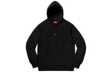 Купить мужские толстовки Supreme: Supreme FW19 Week 9 Micro Logo Hooded Sweatshirt 胸口小标连帽卫衣 男女同款 黑色 送礼推荐 / Худи Supreme FW19 Week 9 Micro Logo Hooded Sweatshirt SUP-FW19-860