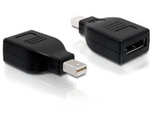 DeLOCK Displayport Adapter Displayport mini M Displayport FM Черный 65238