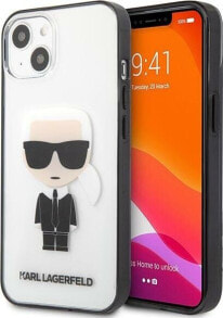 Karl Lagerfeld Etui Karl Lagerfeld KLHCP13SHIKCK Apple iPhone 13 mini transparent Ikonik Karl