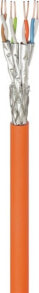 Кабели и разъемы для аудио- и видеотехники Goobay 91888 сетевой кабель 100 m Cat7a S/FTP (S-STP) Оранжевый