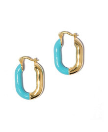 Купить женские серьги Little Sky Stone: Серьги Little Sky Stone Oval Hoop