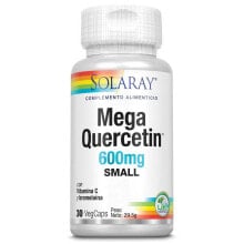 Витамины и БАДы для сердца и сосудов Solaray Small Mega Quercitin Мега кверцетин с витамином С 600 мг 30 растительных капсул