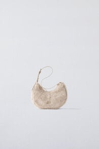 Faux-fur shoulder bag