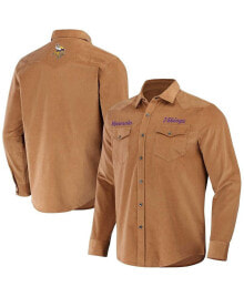 Men's NFL x Darius Rucker Collection by Tan Minnesota Vikings Western Button-Up Shirt купить в интернет-магазине