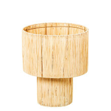 Desk lamp Alexandra House Living Beige Natural wicker Rattan Natural Fibre 40 W 30 x 36 x 30 cm