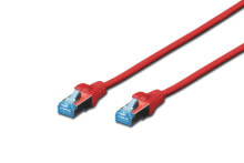 Кабели и разъемы для аудио- и видеотехники Digitus Patch Cable, SFTP, CAT5E, 1M, red сетевой кабель Красный DK-1531-010/R