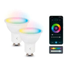 KSIX 5.5W GU10 RGB CCT Smart Bulb 2 Units