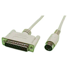 EUROCONNEX Apple II-Printer Serial 3317 DB25 To DIN Cable 1.8 m