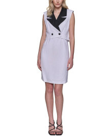 KARL LAGERFELD PARIS women's Jacket & Square-Neck Dress