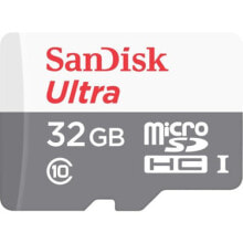 Memory cards sanDisk SDSQUNR-032G-GN3MN - 32 GB - MicroSDHC - Class 10 - Class 1 (U1) - Grey - White