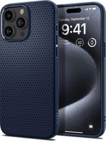 Spigen Spigen Liquid Air iPhone 16 Pro granatowy/navy blue ACS08118