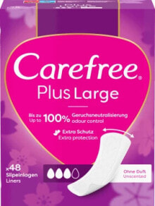 Купить гигиенические прокладки и тампоны Carefree: Slipeinlagen Plus Large ohne Duft, 48 St