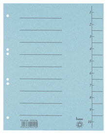Bene 97300BL - Numeric tab index - Carton - Blue - Portrait - A4 - 250 g/m²