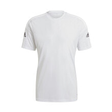 Мужские спортивные футболки мужская спортивная футболка белая однотонная Adidas Squadra 21