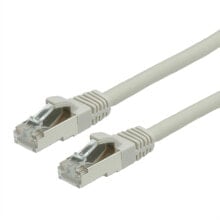 Кабели и разъемы для аудио- и видеотехники Value S/FTP Patch Cord Cat.6, halogen-free, grey, 0.5 m сетевой кабель Серый 21.99.0700