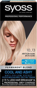 Syoss Cool and Ashy Blond 10-13 Стойкая краска для волос, оттенок арктический блонд