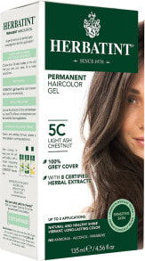 Краска для волос herbatint Permanent Haircolor Gel 5C Light Ash Chestnut Перманентная гель-краска для волос, оттенок светло-пепельный каштан 135 мл