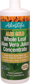 Алоэ вера Aloe Life Whole Leaf Aloe Gold Herbal Bitter Concentrate Natural  Растительный экстракт из листьев  алоэ вера  без ароматизаторов 946 мл