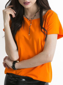Женская футболка свободного кроя персикового цвета Factory Price