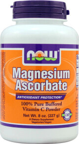 Магний NOW Foods Magnesium Ascorbate Powder Аскорбат магния с витамином С 227 г