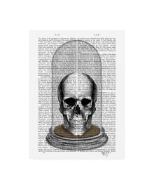 Trademark Global fab Funky Skull in Bell Jar Canvas Art - 36.5