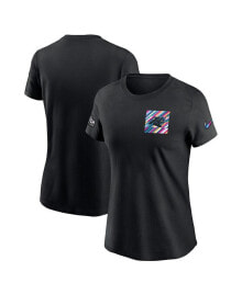 Nike women's Black Carolina Panthers 2023 NFL Crucial Catch Sideline Tri-Blend T-shirt