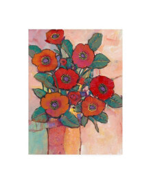 Trademark Global tim O'Toole Poppies in a Vase I Canvas Art - 15.5
