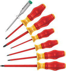 Screwdriver Sets wera 1160 i/7 - Plastic - Metal - Red/Yellow - Red