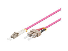Кабели и разъемы для аудио- и видеотехники Alcasa LW-805LS4 волоконно-оптический кабель 5 m OM4 LC SC Фиолетовый