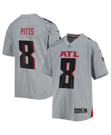 Boys Youth Kyle Pitts Gray Atlanta Falcons Inverted Game Jersey