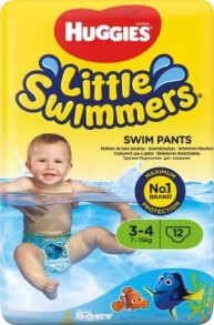 Купить детские подгузники и средства гигиены Huggies Little Swimmers: Schwimmwindeln, Gr. 3-4 (7-15 kg), 12 St