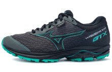 Mizuno Rider GTX 低帮 跑步鞋 女款 黑绿 / Кроссовки Mizuno Rider GTX J1GD187905