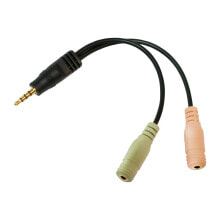 LogiLink CA0021 аудио кабель 0,15 m 3,5 мм 2 x 3,5 мм Черный