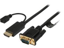 StarTech.com HD2VGAMM6 HDMI to VGA Cable - 6 ft / 2m - 1080p - 1920 x 1200 - Act