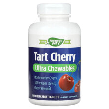 Nature's Way, Tart Cherry, Ultra Chewable, вишня, 400 мг, 90 жевательных таблеток