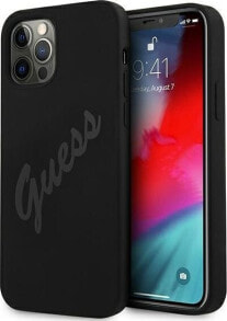 Guess Etui Guess GUHCP12LLSVSBK Apple iPhone 12 Pro Max czarny/black hardcase Script Vintage