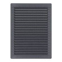 EDM Recessed rectangular ventilation grille with abs mosquito net 135x205 mm