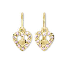 Купить серьги Brilio: Girls´ heart earrings made of gold 745 239 001 00779 0000440