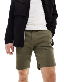 Купить мужские шорты Ben Sherman: Ben Sherman slim fit stretch chino short in dark khaki