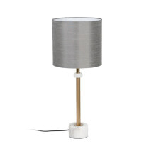 Desk lamp White Grey Golden Marble Iron 40 W 25 x 25 x 61 cm