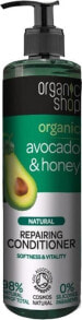 Organic Shop Natural Repairing Avocado & Honey Conditioner Натуральный восстанавливающий кондиционер с медом авокадо для всех типов волос  280 мл